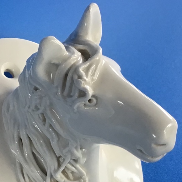 Vintage Horse Ceramic Wall Mount Hook Decor Handcrafted Signed 1992 - Picture 9 of 12